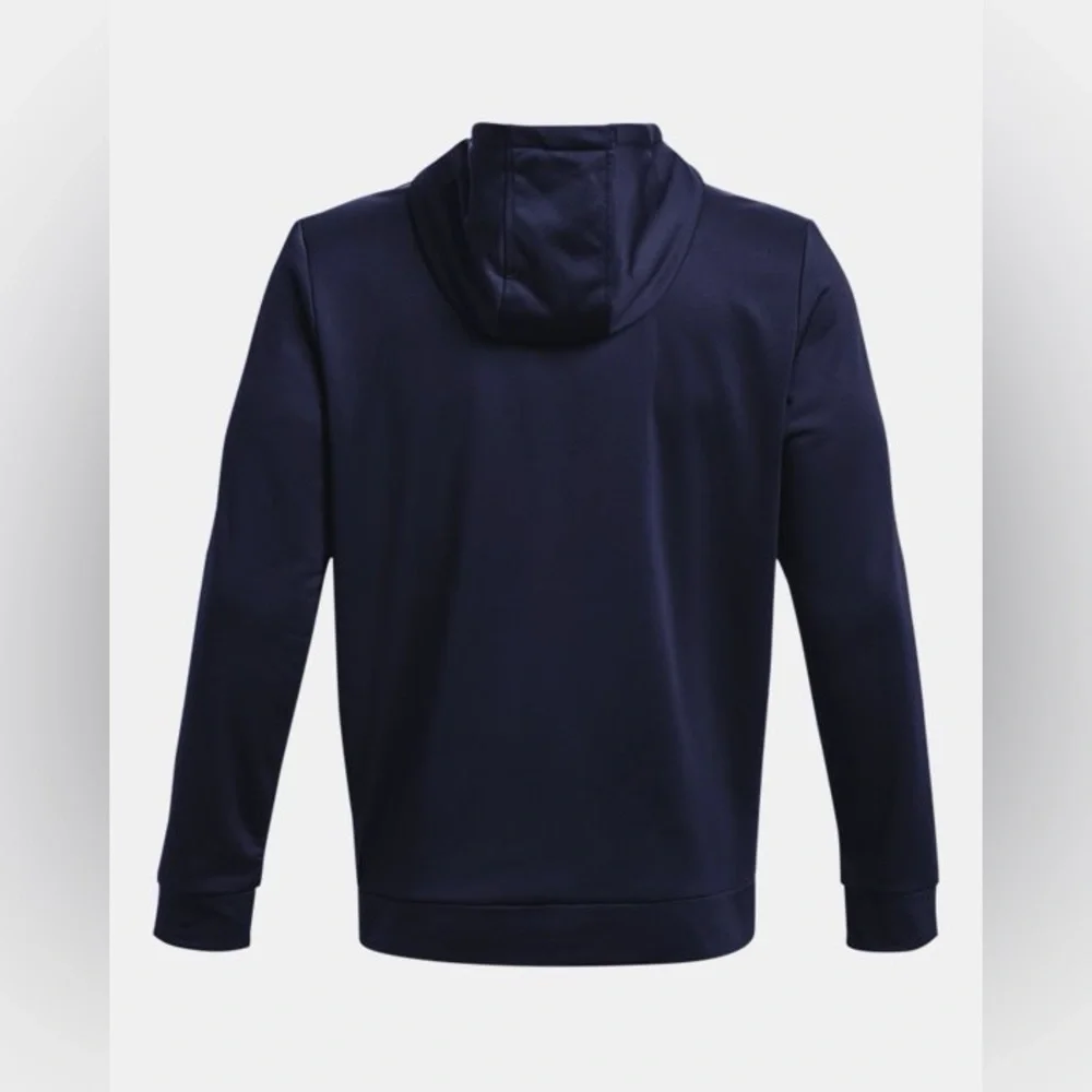 NWT UNDER ARMOUR Baby Blue Fleece Big Logo Lightweight Stretch Hoodie Sweatshirt